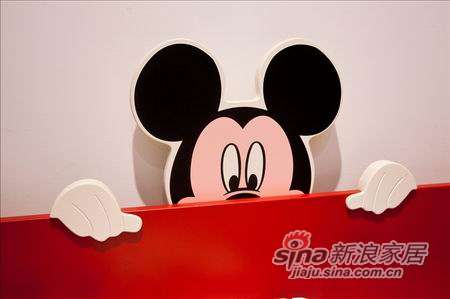 迪士尼儿童彩色家具-顽皮米奇床产品价格_图片