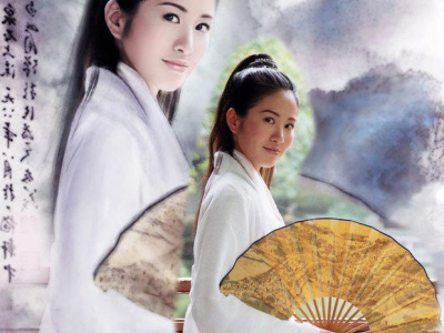 叶璇在《天下第一》中扮演的海棠,可谓英气逼人,白衣 香扇,有楚留香的