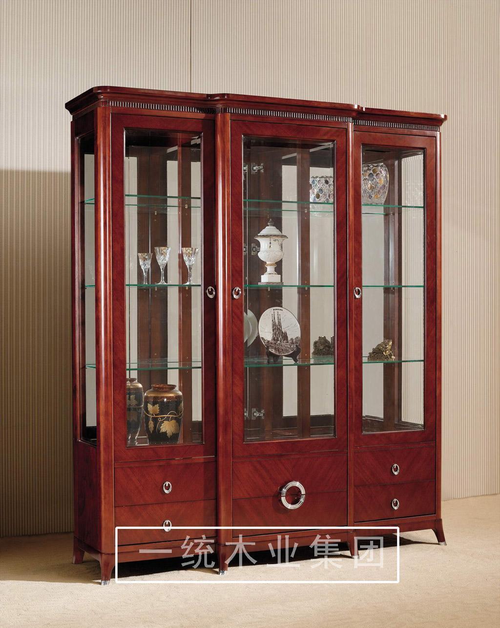 一统餐厅家具4006系列三门酒柜